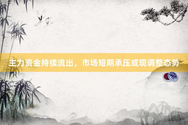 主力资金持续流出，市场短期承压或现调整态势
